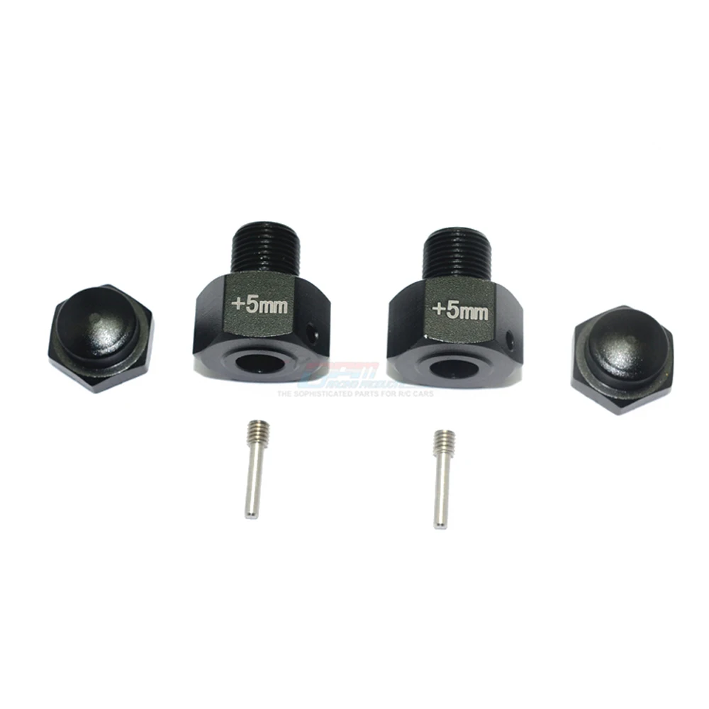 GPM Kim Loại Hợp Kim Nhôm Mở Rộng 5Mm Hex Adapter Bộ Chuyển Đổi Cho LOSI 1:6 Siêu BAJA REY LOS05013 Sa Mạc Ngắn khóa Xe Tải