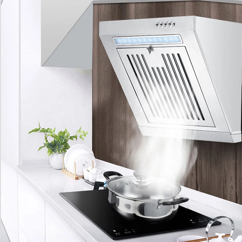 

Mini Side Suction Range Hood Stainless Steel Panel Hanging Household Ventilator 400mm Kitchen Exhaust Cooker Hoods 220V