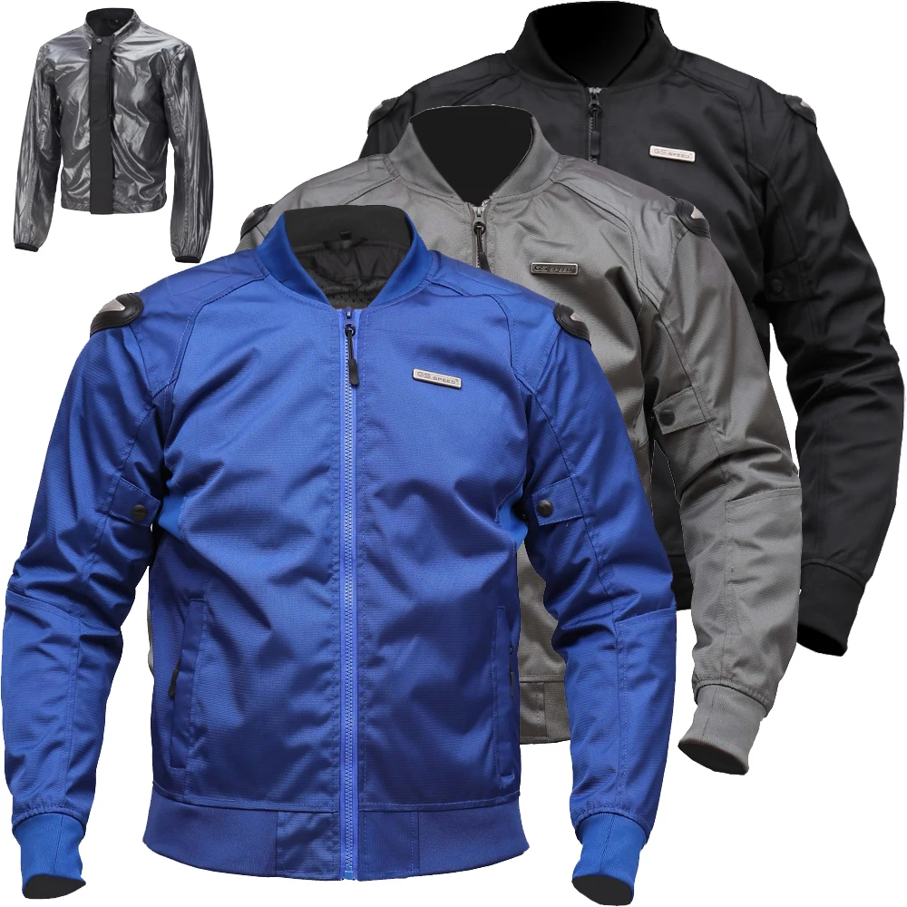 

Spring and autumn CYCLING JACKET MOTORCYCLE men's winter wind, rain and fall proof racing motorcycle jacket casual wear