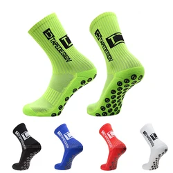 2Pairs New Anti-Slip Football Socks Men Soft Breathable Thickened Sports Socks Running Cycling Hiking Women Soccer Socks