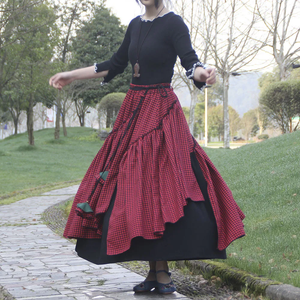 Vestido de mujer Medieval con costuras de encaje y falda de pastel con dobladillo grande disfraces de Halloween Lolita Vintage Steampunk ropa renacentista