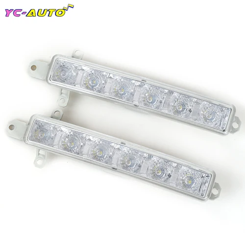 Luz de circulación diurna DRL para coche, lámpara de 6LED para Citroen C1 2006-2017, Citroen C3 2015-2019 9677409380 9802795580 PG2044330