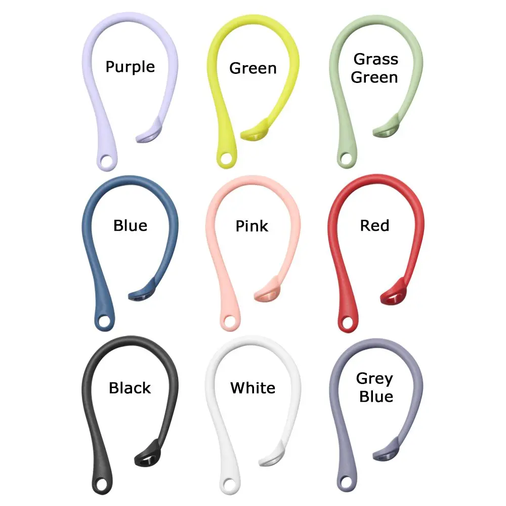 สูญเสียสายคล้องกีฬาหูฟังผู้ถือซิลิโคน Anti-Lost หูฟัง Secure Fit Hooks ป้องกันหูฟังสําหรับ Apple AirPods 1 2 3 Pro