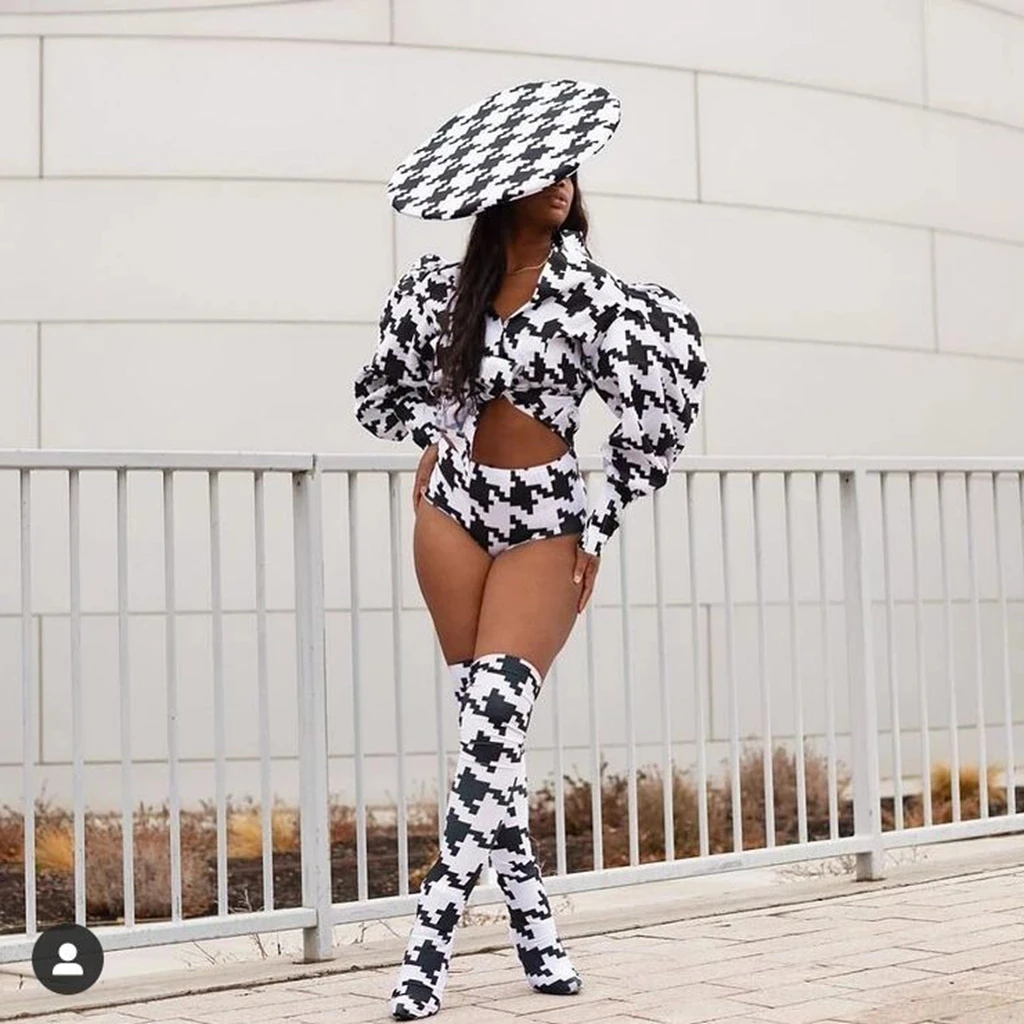 Kostium w paski zebry pokaz klubu nocnego moda Jazz Disco Bar Party strój do klubu nocnego strój piosenkarki tancerz strój sceniczny