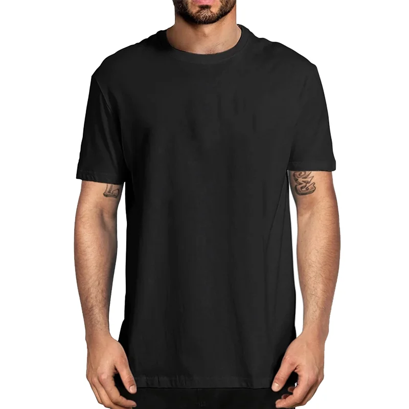 

New Summer Men's and Women's Fashion Adult T-shirt Fitness Top Breathable Cotton T-shirt Short Sleeve