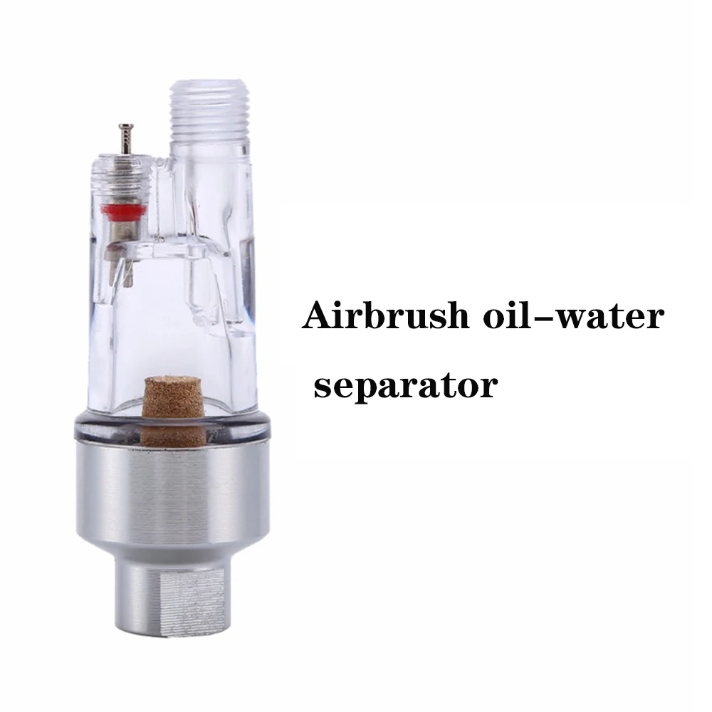 Airbrush Mini Separator wody do dostaw filtr powietrza i pułapka wodna do podłączenia do aerografu i węża z gwintami 1/8"