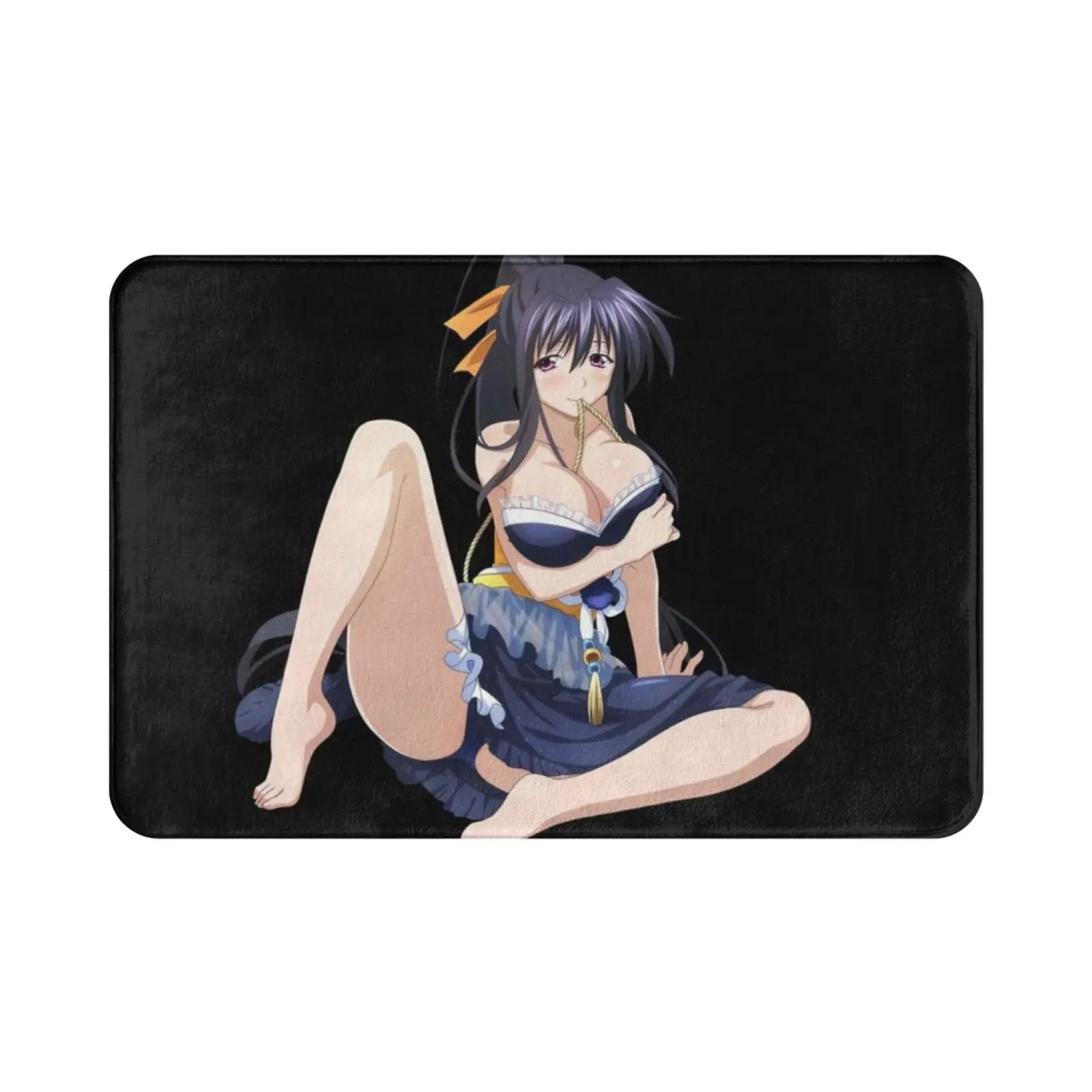 Akeno Himejima Waifu Carpet Mat Rug Cushion Soft Non-Slip Akeno Himejima High School Dxd Highschooldxd Anime Waifu