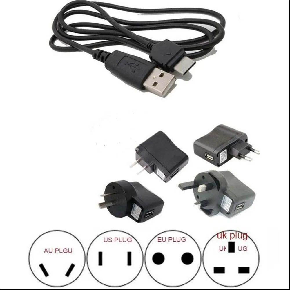 Kabel do transmisji danych USB ładowarka ścienna dla SAMSUNG SGH-A707 A717 D807 / D806 D830 D840 D900 czarny węgiel E250 E900 F300 i607 BlackJack