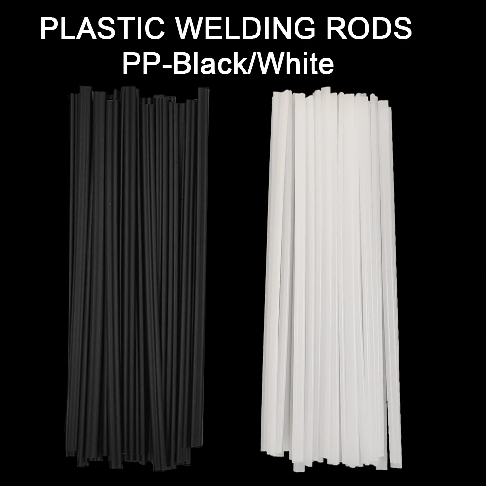 Plastic Welding Rods Black/White 5x2.5mm PP 200mm Length Welding Sticks For Car Bumper Repair Tools Hot Air Welder Machine Gun