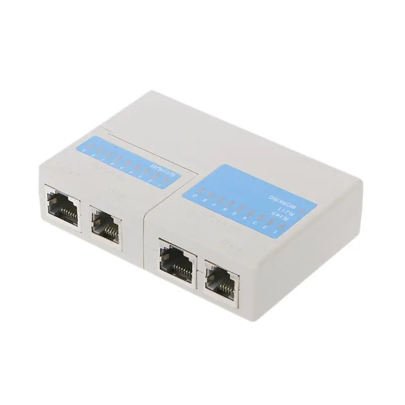 Siêu Mini Mạng LAN Cáp Dây Cat5 RJ11 RJ45 Bút Thử Thả Con Tàu