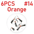 6 piezas talla 14 naranja