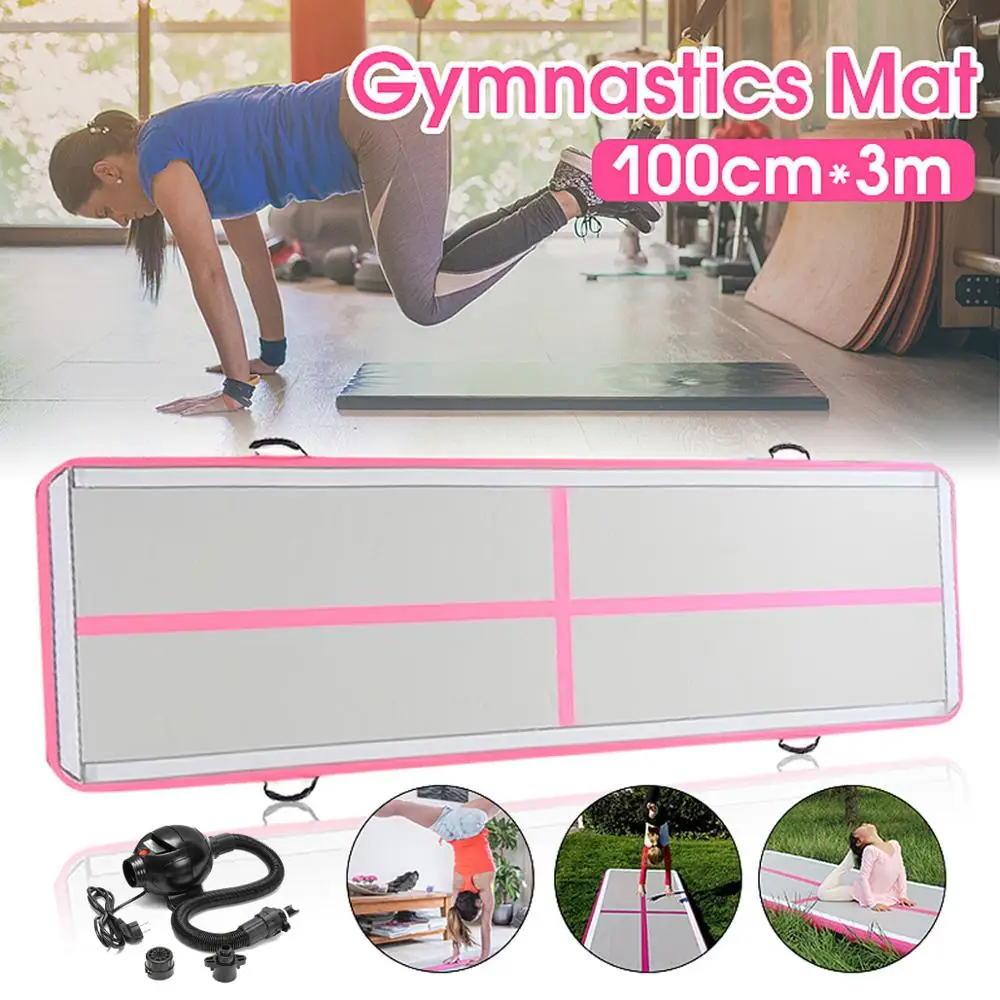 3 m 4 m 5 m aufblasbare Gymnastikmatratze Gym Tumble Air Track Boden Tumbling Air Track Matte für Erwachsene oder Kinder