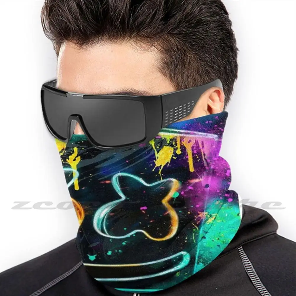 Dj Abstract Mask Adult Child Washable Pm2.5 Filter Logo Creativity Music Fans Selina Gomez Abstract Design Performance Artist