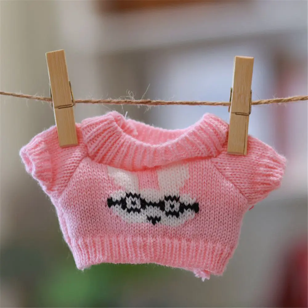 Home Decoration Mini Birthday Gifts Animal Dolls Overalls Hoodie Sweater Clothes Dolls Accessories