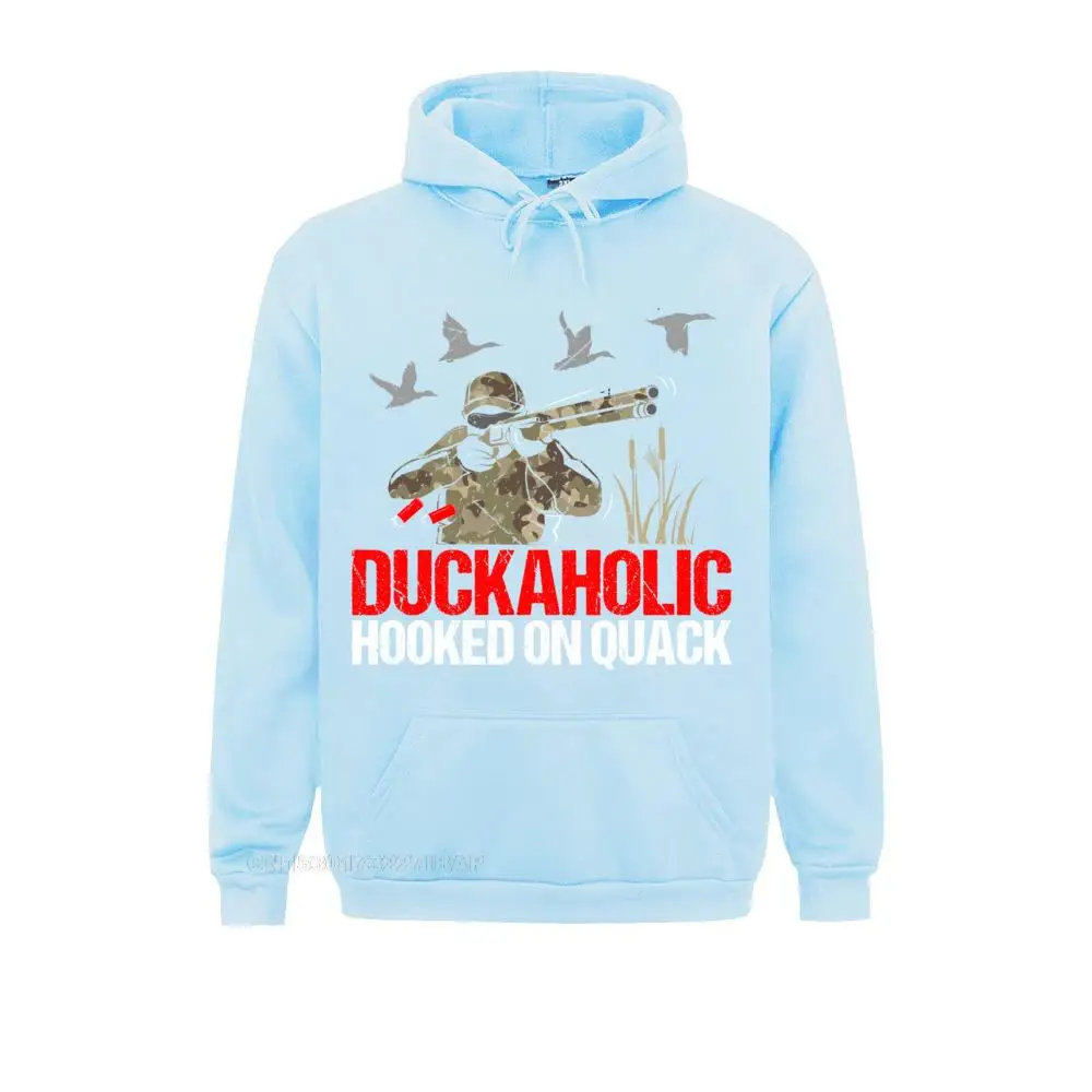 Duckoholic Hooked On Quack Funny Duck Hunting Hunter Gift Sweatshirts Men Chinese Thanksgiving Day Hoodies Brand Fitness Hoods