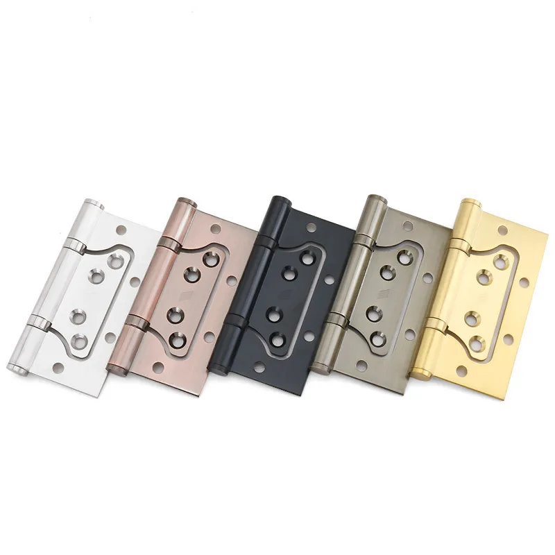 

Multiple Choice Stainless Steel Mother-hinge 4-inch Black Mute Bearing Door Solid Wood Door Slotted Hinge