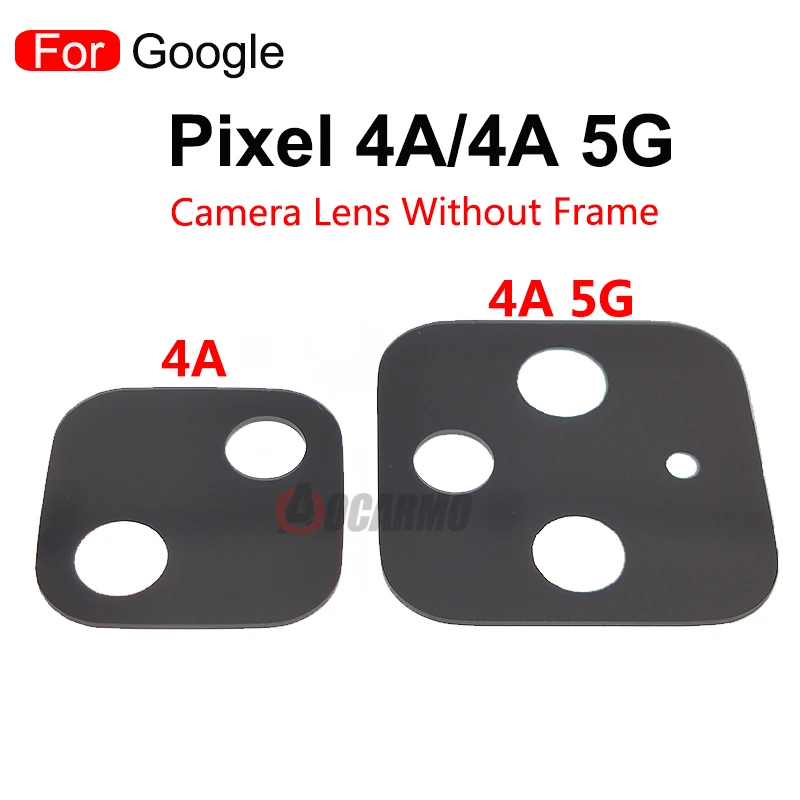 Per Google Pixel 5 4A 5G 4G Obiettivo della fotocamera posteriore con parti di ricambio adesive adesive