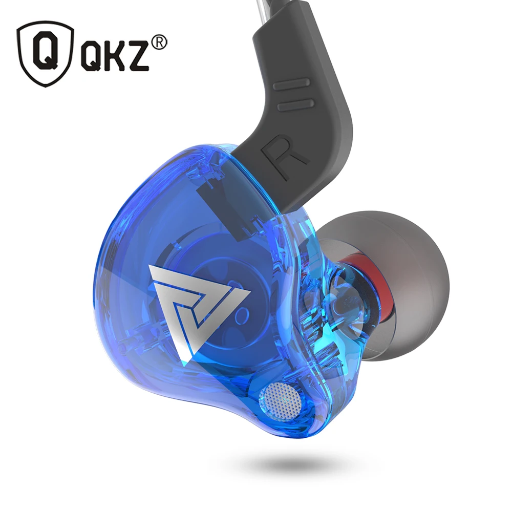 QKZ AK6 AK6-X SK3 SK7 Copper Driver HiFi Sport Headphones In Ear Earphone For Running With Microphone Headset music Earbuds