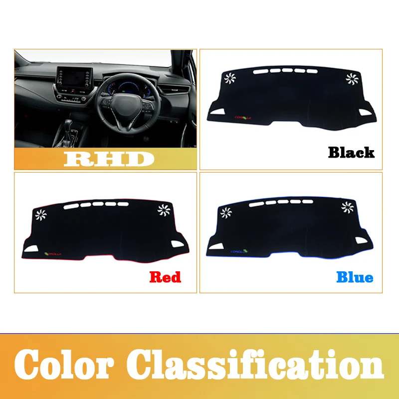 Car Dashboard Avoid Light Pad Instrument Platform Desk Cover Mats Carpets For Toyota Corolla 2019 2020 Accessories