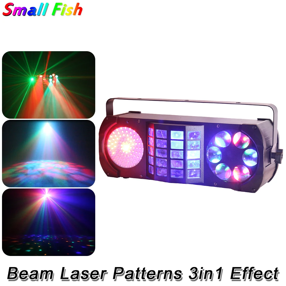 Beam Laser Patterns 3in1 Effect Lights With Remote Control Stage Full Color Laser Projector Light For DJ Disco led Music Party