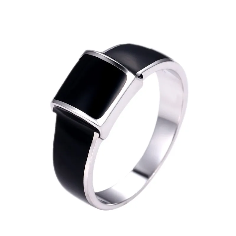 BOCAI New Real Solid Retro Smooth Asymmetrical Man Ring s925 Silver Jewelry fashionable simple ring