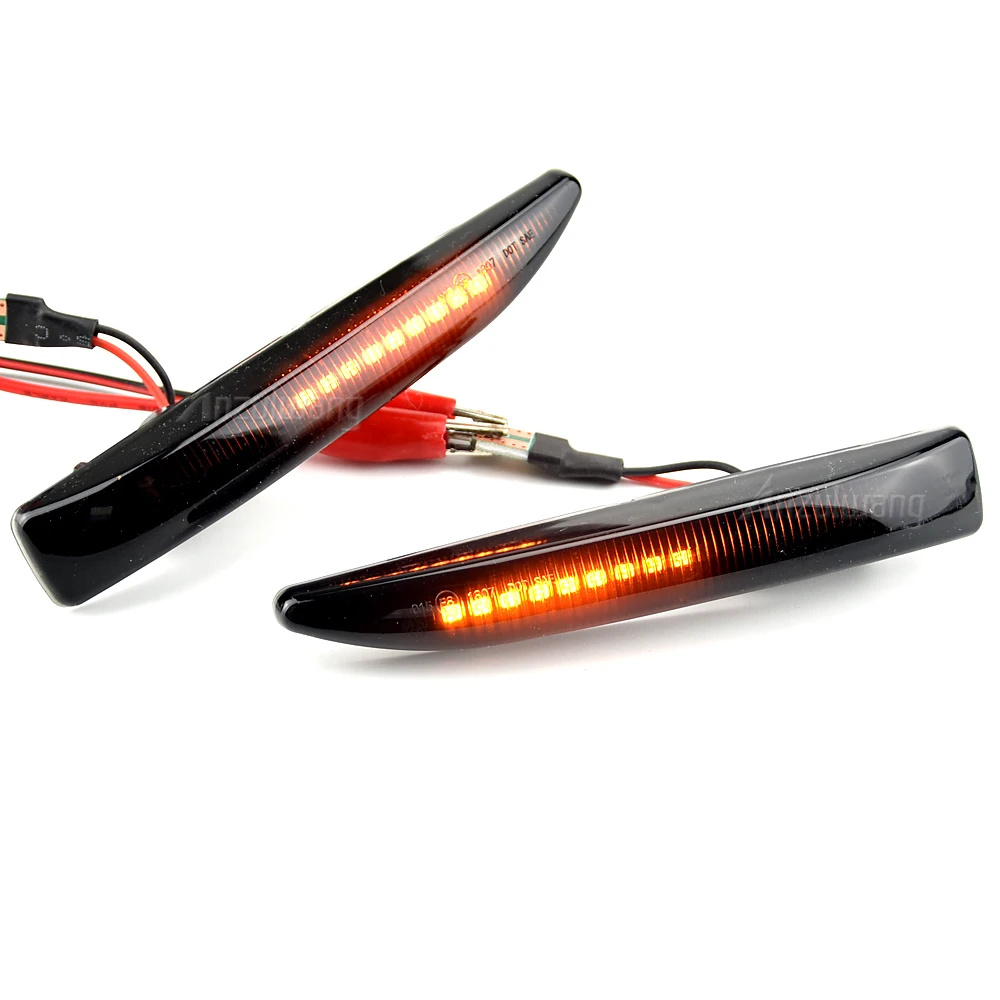 LED العنبر الأصفر مصابيح جانبية ل 2002-2008 BMW E65 E66 E67 745LI 750LI 760Li B7 7 سلسلة LED بدوره مصباح إشارة