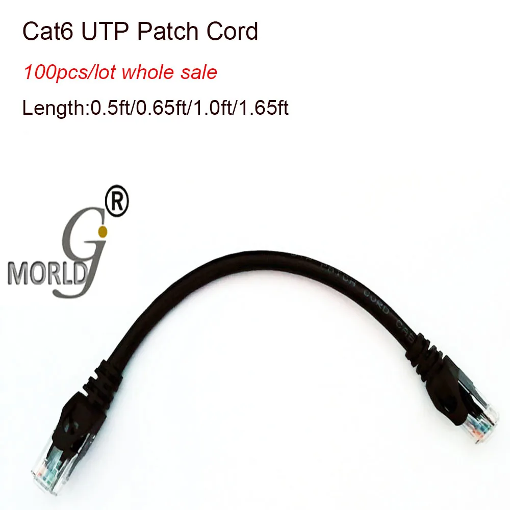 

Wholesale Price 100 PCS/LOT CAT6 UTP Round Cable 0.5ft/ 0.65FT/1FT/1.65FT Ethernet Cables Network Wire RJ45 Patch Cord Lan Cable