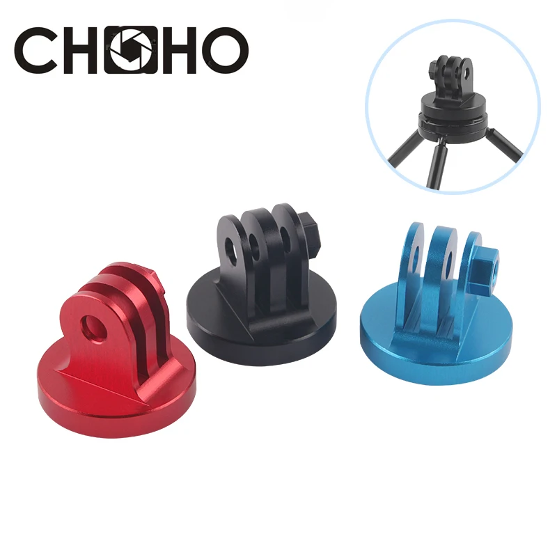 Do Gopro Adapter statywu ze stopu aluminium 1/4" Uchwyt konwertera CNC Do Go Pro Hero 13 12 Akcesoria Insta360 DJI OSMO Action 4