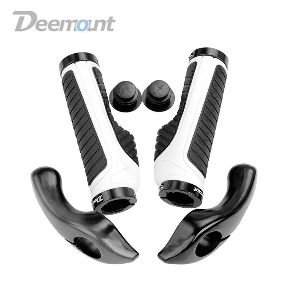 

Deemount 4 Color Bicycle Grips Ergonomic Bar End Firm Mount Both Ends Lock Grip Handlebar Tone Holder MTB Cycling Hand Rest