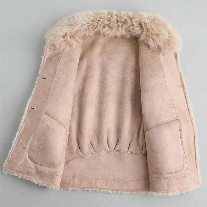 2020 Nieuwe Winter Echte Bontjas Vrouwen 100% Wol Bont Jas Harige Koreaanse Jassen En Jassen Vrouwen Manteau Femme Hiver KQN12505