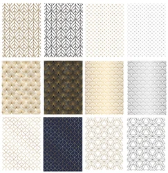 Self Adhesive Geometric Contact Paper Tile Wallpaper Vinyl Film Peel and Stick Wallpaper Kitchen Wall Cabinet Gold Silver Black