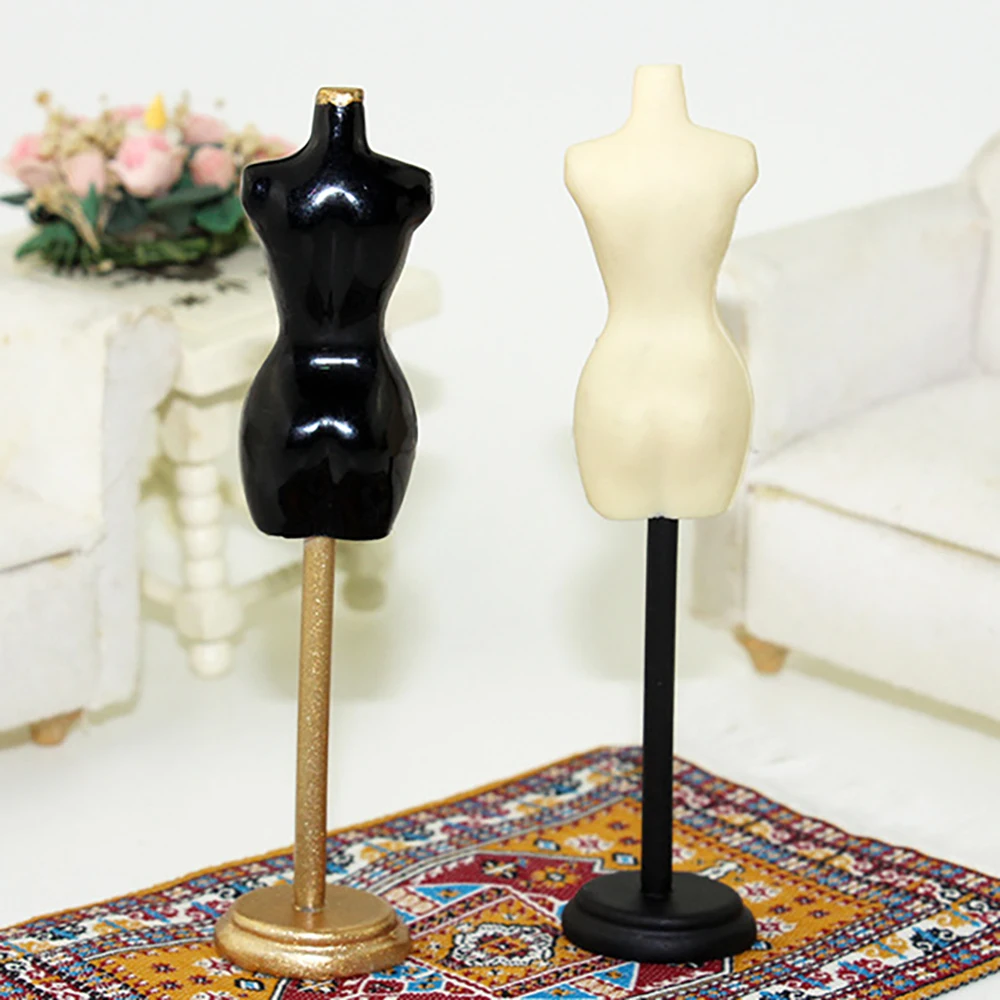1/12 Dollhouse Miniature Accessories Mini Resin Mannequin Simulation Dress Form Model for Doll House Decoration ob11