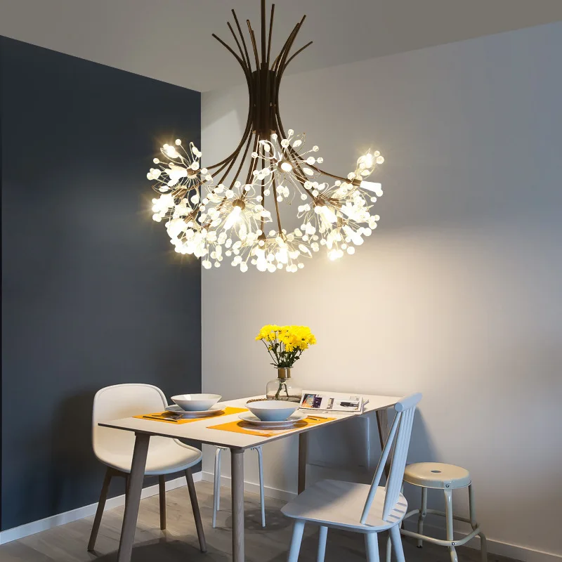 Modern light luxury bouquet LED chandelier living room bedroom dining room Nordic home interior lighting lighting chandelier