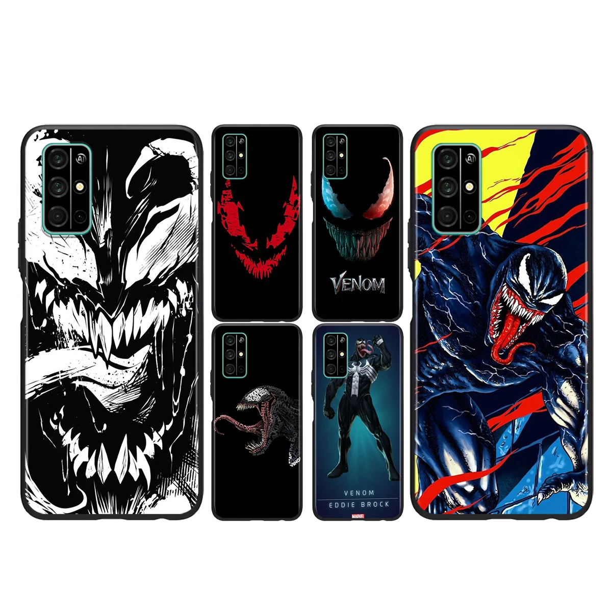 

Marvel Venom Dark Hero For Huawei Honor 50 SE V30 View 20 V20 30i 30S 30 20S 20E 20i 20 Lite Pro Plus Black Phone Case