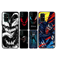 Marvel Venom Dark Hero For Huawei Honor 50 SE V30 View 20 V20 30i 30S 30 20S 20E 20i 20 Lite Pro Plus Black Phone Case