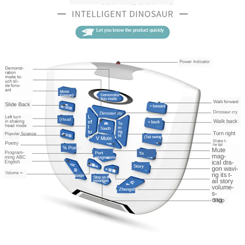 Jouet éducatif pour enfants, grande taille 71CM, télécommande électrique, Robot dinosaure, musique, parler, marcher, chanter