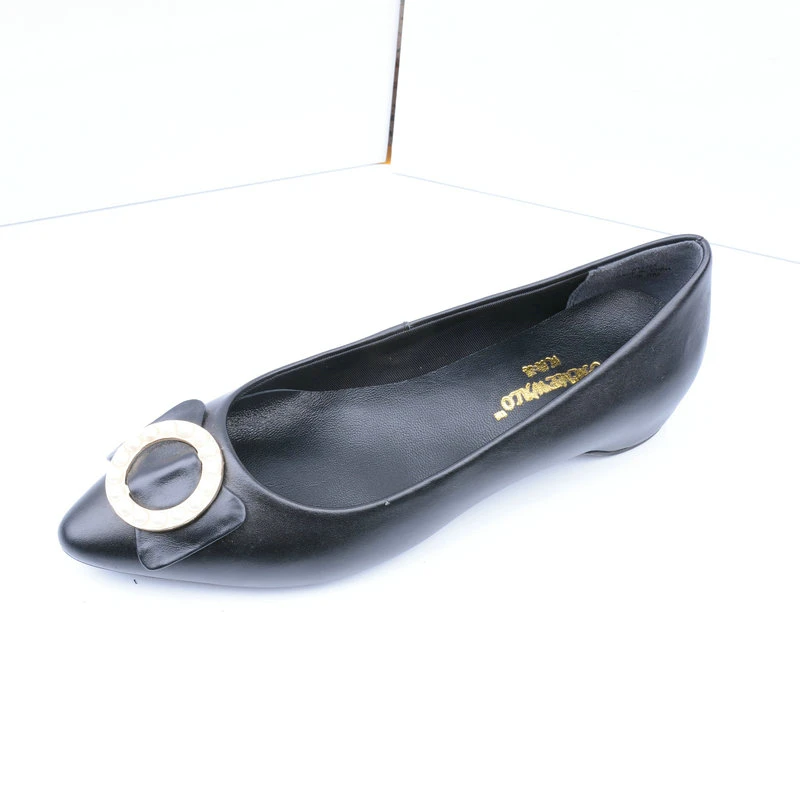 UMMEWALO – chaussures plates en cuir véritable pour femmes, ballerines à bout pointu, décontractées, avec perles, à la mode