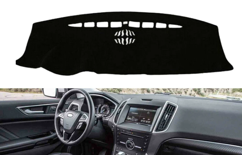 For Ford Edge 2011-2013 Non-Slip Dashmat Dashboard Cover Console Dash Board Panel Heat Proof Mat Front Sun Shade Pad Carpet Trim