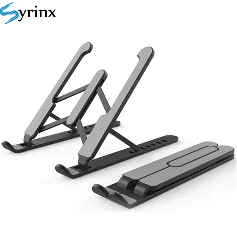 

2021 New Aluminum Adjustable Foldable Laptop Stand For Macbook Pro Portable Laptop Holder Ergonomic Notebook Computer Support