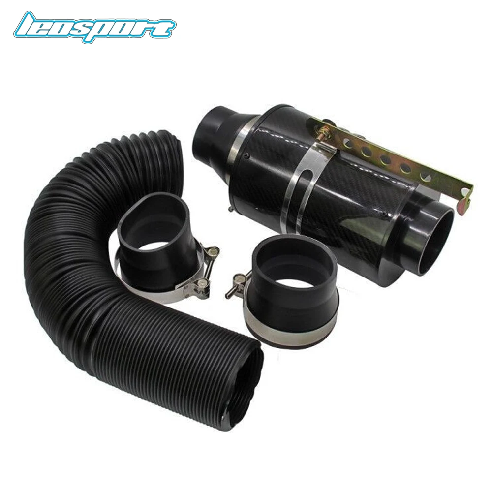 

Universal Cold Air Filter Induction Kit High Flow Ducting Intake Admission Bent Stretch Tube Intake Induction Pipe Hose Kit