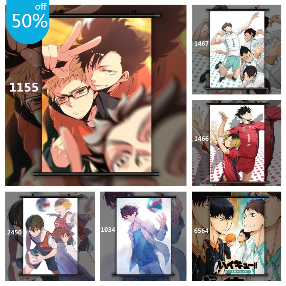 Haikyuu Shoyo Tooru Koushi Wakatoshi Ryunosuke Anime Posters Canvas Painting Wall Decor Posters Wall Art Picture Home Decor