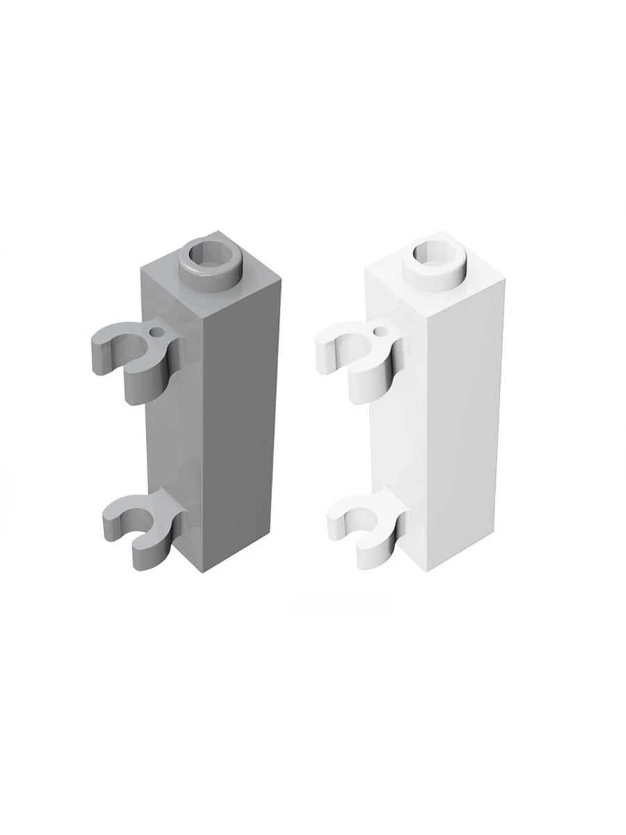 Blocs de construction pour enfants, 60583 1x1x3, simple face avec deux pinces horizontales, 10 pièces MOC compatibles avec les marques de jouets