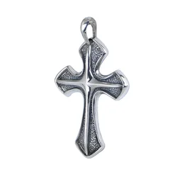 S925 Sterling Silver Retro Carved 3D Cross Pendant For Man Woman Thai Real Pure Silver Christ Jesus Cross Pendant Jewelry