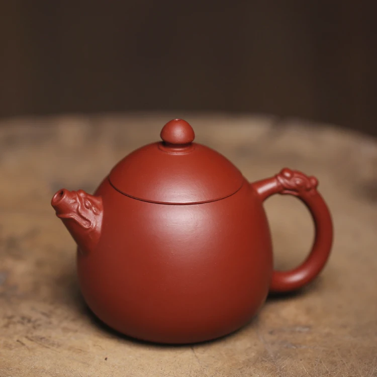 

|Zhuni Longdan teapot raw material pure Yixing purple sand Gongfu teapot tea set large teapot double dragon pearl mesh