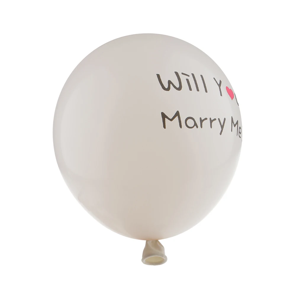 10pcs Wedding Prom Latex Balloon Will You Marry Me 12in Balloon for Romantic Proposal