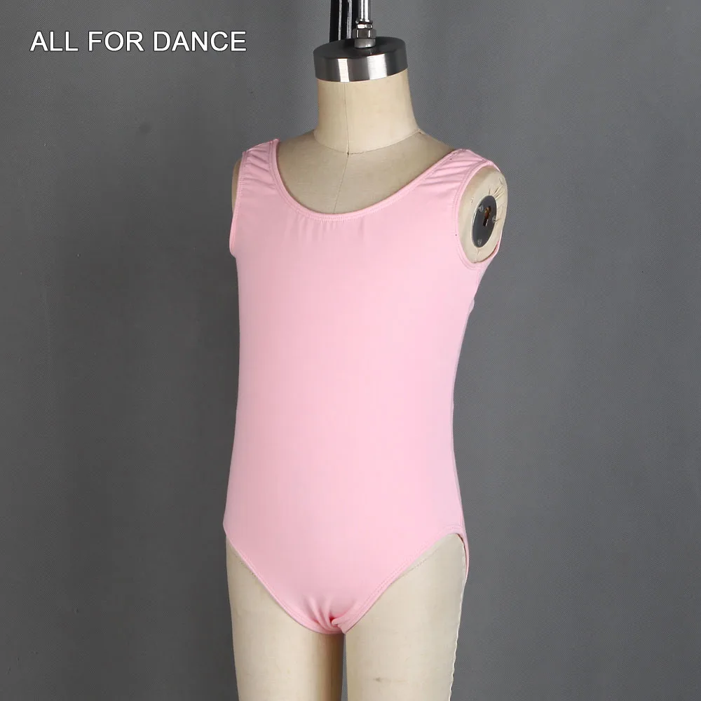 03d0021 tanque básico collant algodão dança wear para meninas ballet dança collants crianças prática collant bailarina collant 8 cores