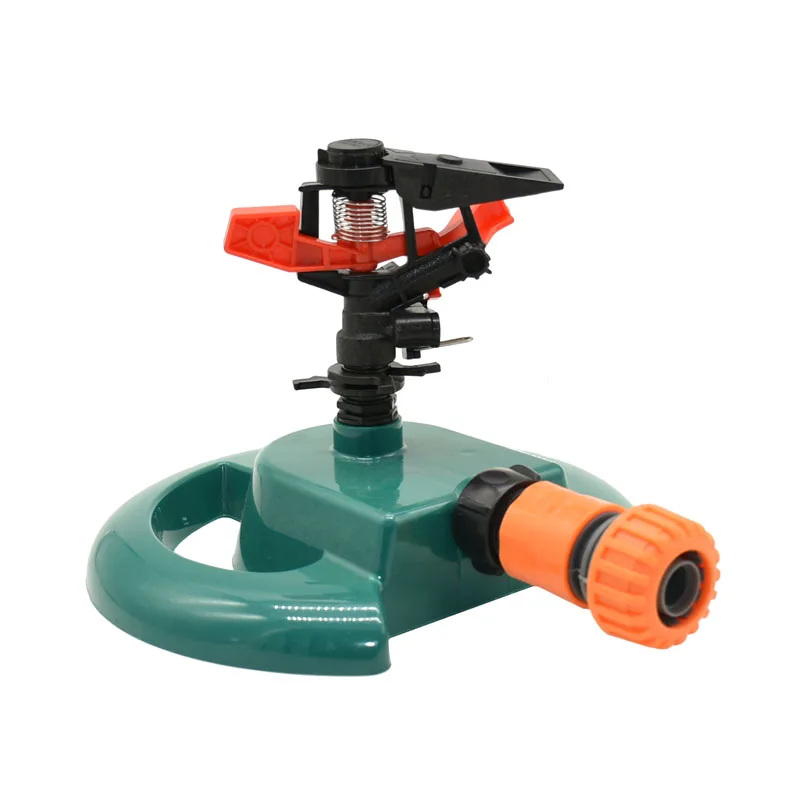 Adjustable Garden lawn Sprinkler With Nozzle Holder Rotating Water Sprinkler Rocker Nozzles Garden Greenhouse Watering 1PCS