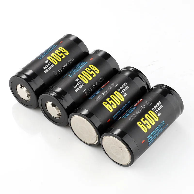 Soshine IFR 32650 6500mAh 3.2V 20.8Wh LiFePO4 Rechargeable Battery