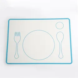 30cm Silicone Placemat for Kids Montessori Early Educational Materials Table Manners Preschool Child Education