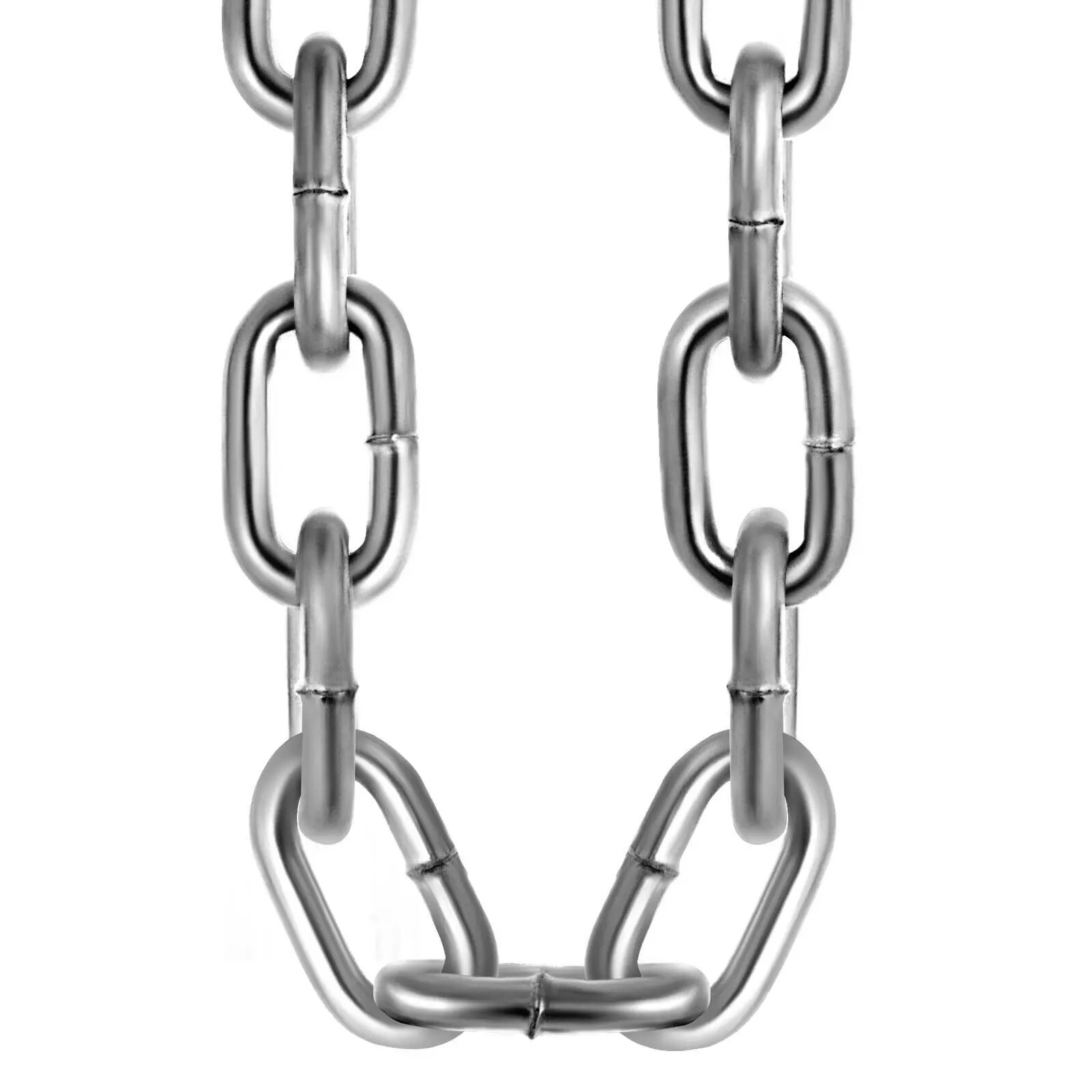 Catena di grado zincato VEVOR 3/16 "-3/8" x 20 '-150' bobina a prova di corrosione di grado 30 per la registrazione di binari agricoli e di protezione